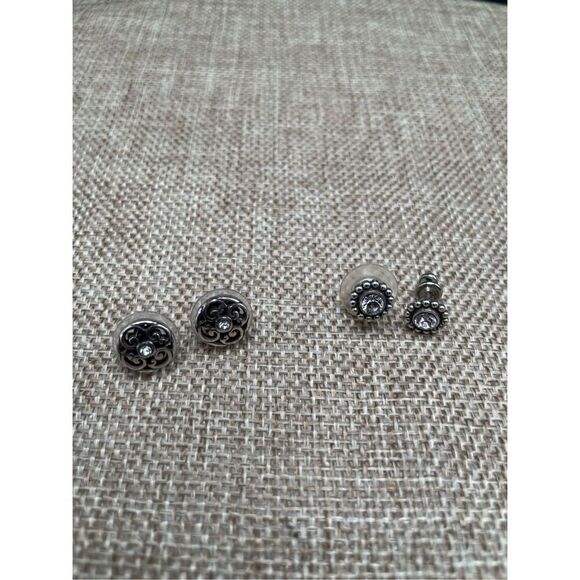 Bundle of 2 pair Brighton Earrings Betsey Mini Post and Twinkle Mini Post Stampe - Picture 4 of 9